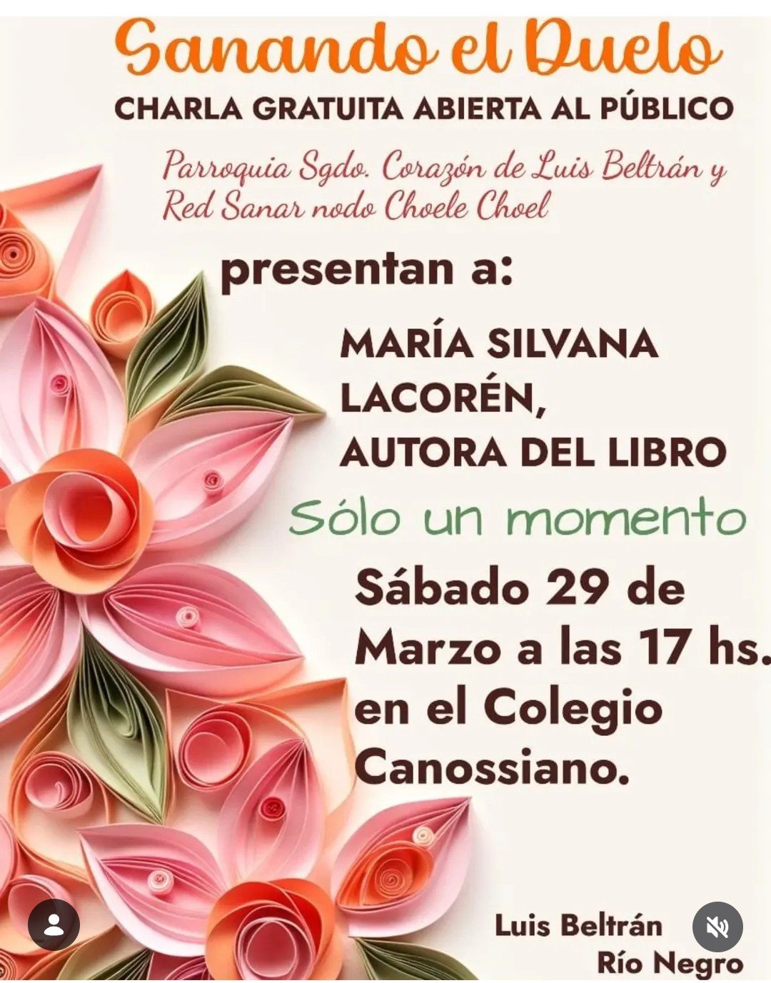 Charla: "Sanando el duelo"
